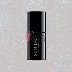 Oja UV Semilac 338 gri cu sidef Cozy Gray Shimmer 7 ml